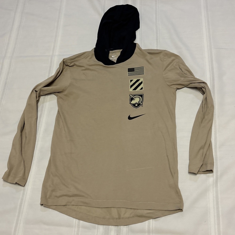 Las Vegas Knights Nike‎ Tee Hoodie Shirt Mens S Gold NHL Long Sleeve Lightweight